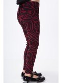 Girls\' black and burgundy trousers NDZ53220 - Online store - Boutique